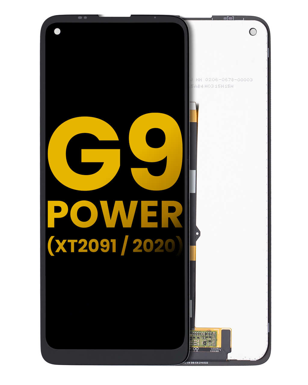 LCD-Display ohne Rahmen für Motorola Moto G9 Power Refurbished