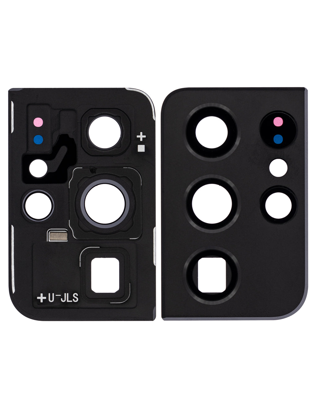 Rear Camera Lens with Cover and Bezel Ring for Samsung Galaxy S21 Ultra 5G (Phantom Black)