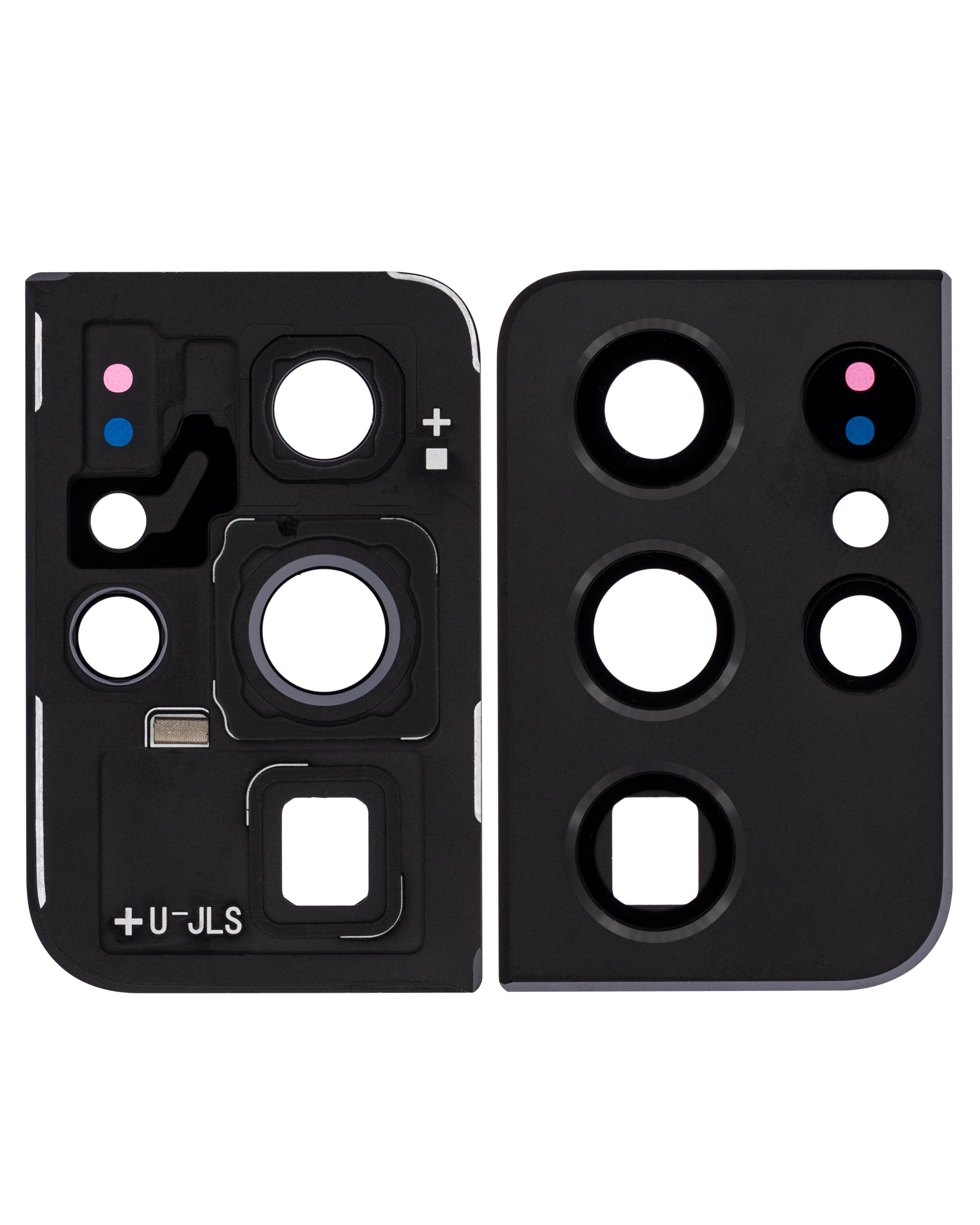 Rear Camera Lens with Cover and Bezel Ring for Samsung Galaxy S21 Ultra 5G (Phantom Black)