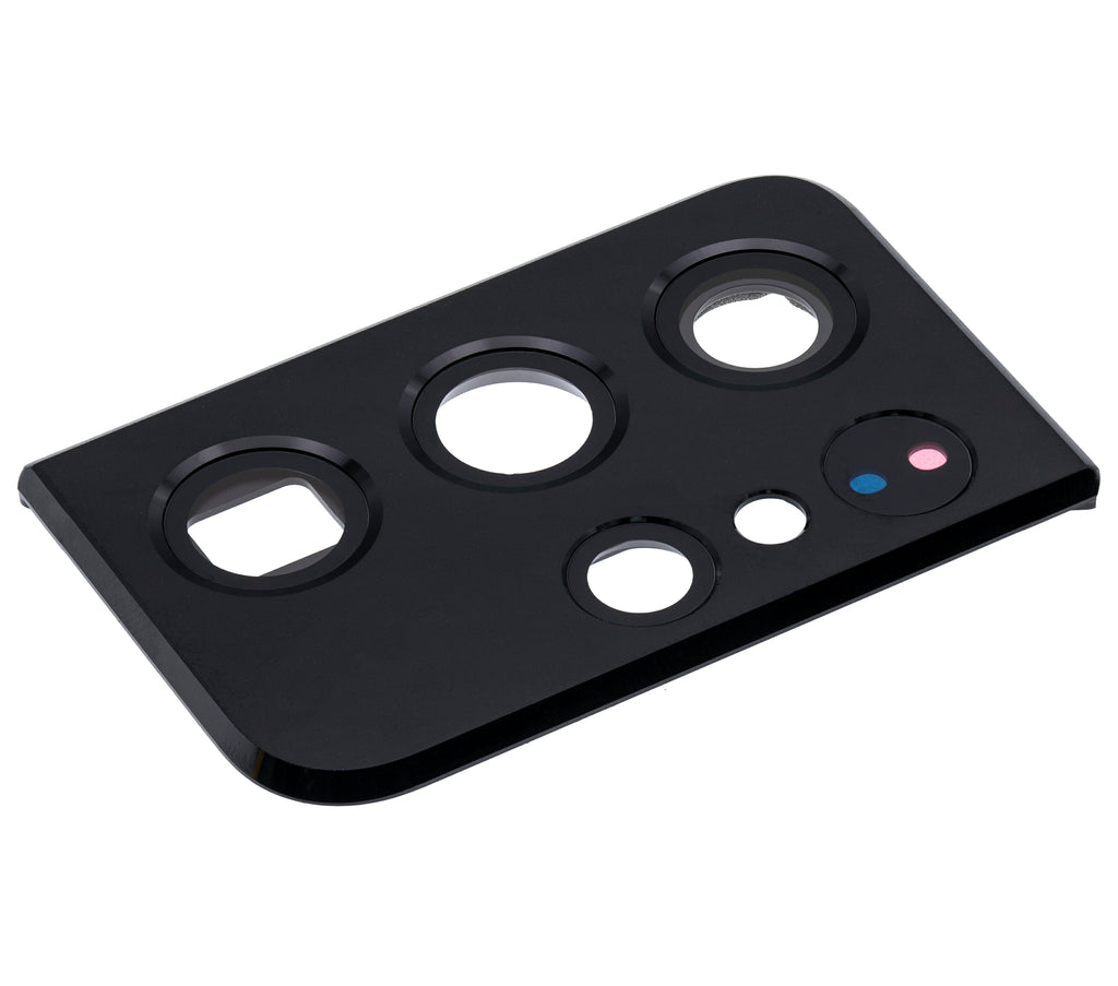Rear Camera Lens with Cover and Bezel Ring for Samsung Galaxy S21 Ultra 5G (Phantom Black)