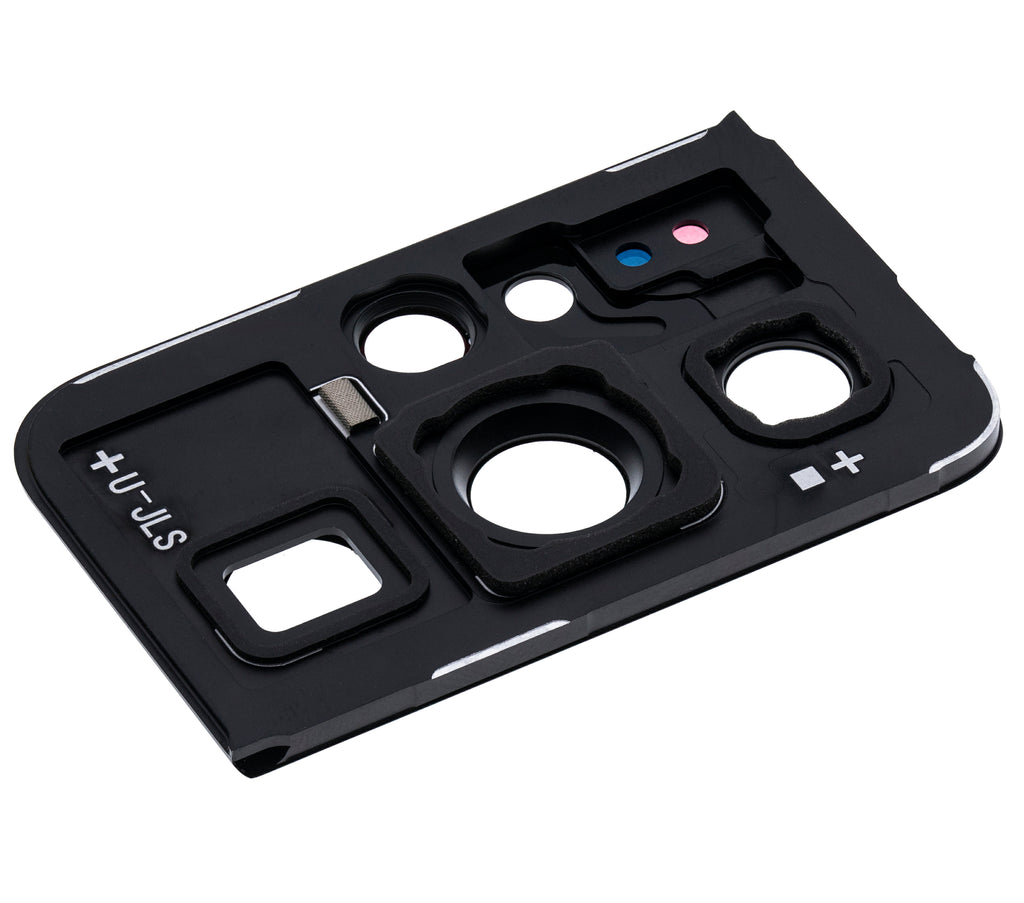 Rear Camera Lens with Cover and Bezel Ring for Samsung Galaxy S21 Ultra 5G (Phantom Black)