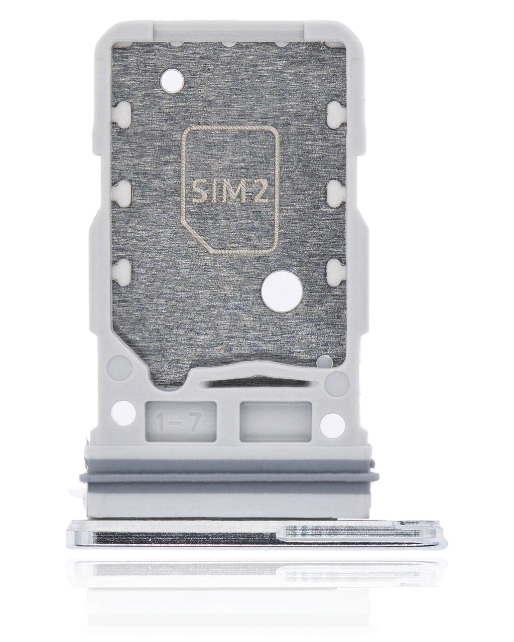 Dual SIM Card Tray for Samsung Galaxy S21 Ultra (Phantom Silver)