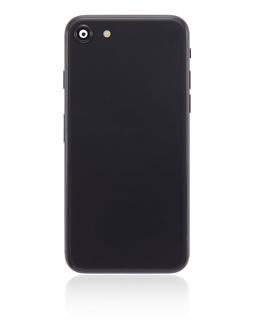 Back Cover/Frame with Pre-installed Small Parts for iPhone SE (2020) (without Logo) (Aftermarket Plus) (Black)