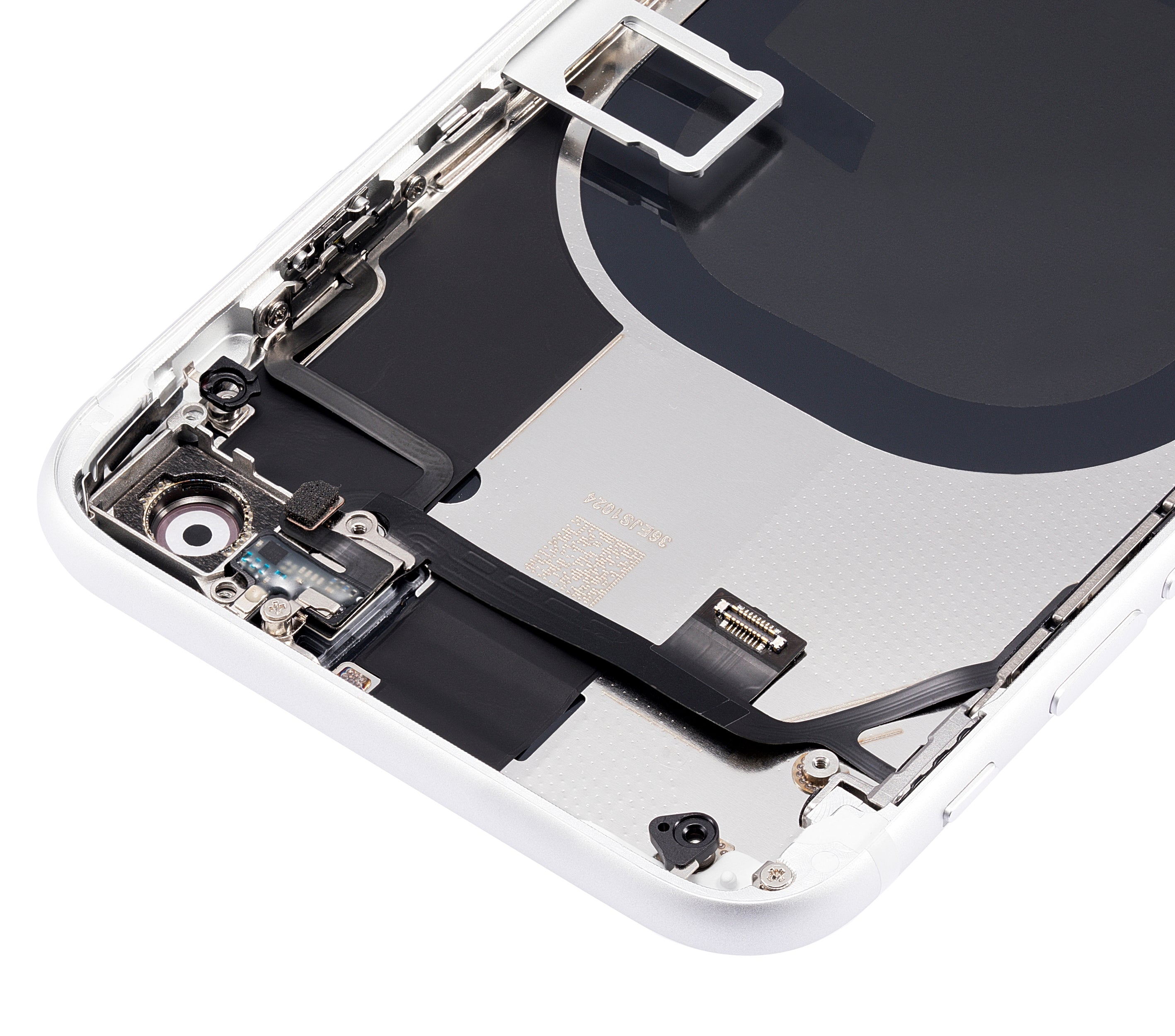 Back Cover/Frame with Pre-installed Small Components for iPhone SE (2020) (No Logo) (Aftermarket Plus) (White)