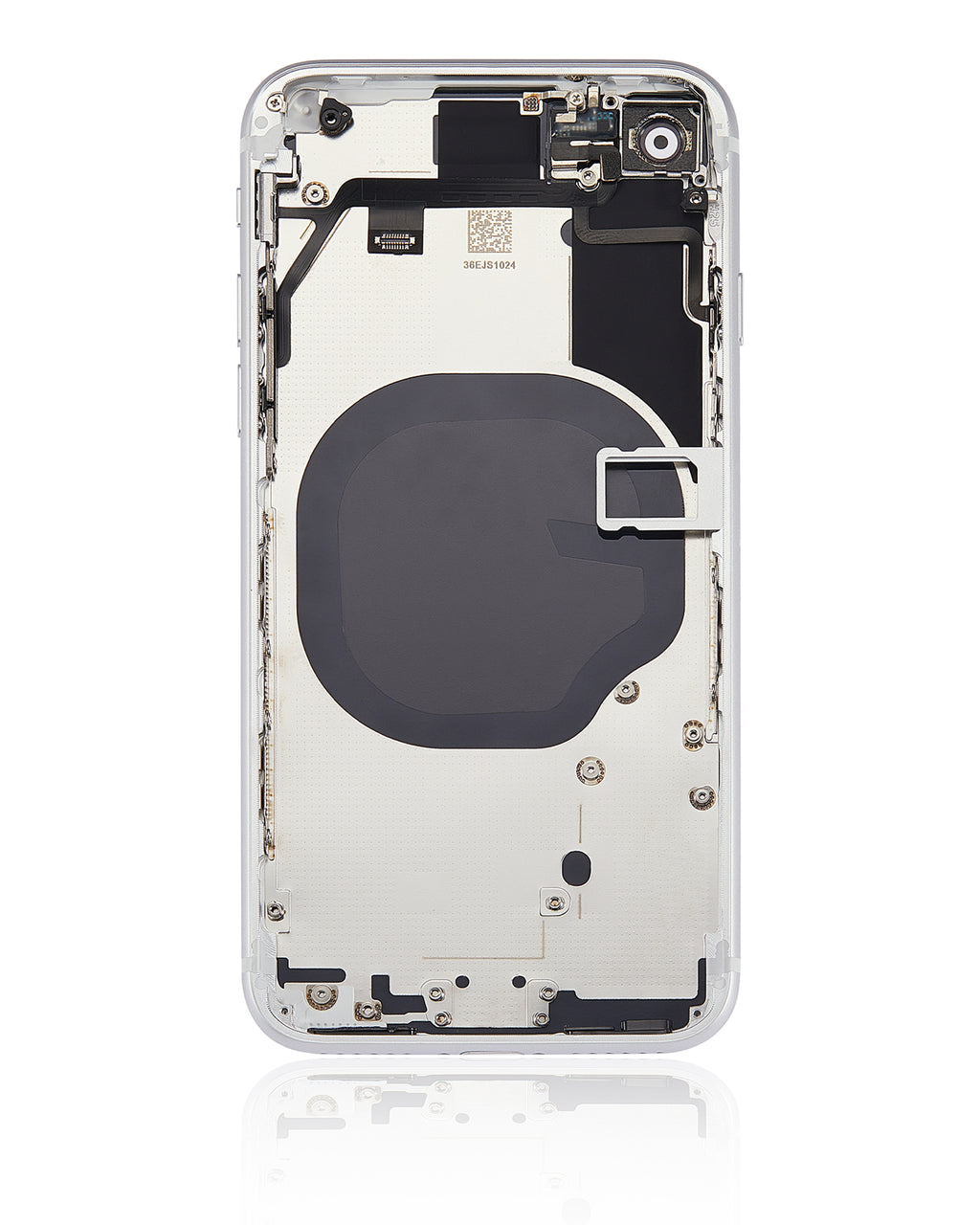 Back Cover/Frame with Pre-installed Small Components for iPhone SE (2020) (No Logo) (Aftermarket Plus) (White)