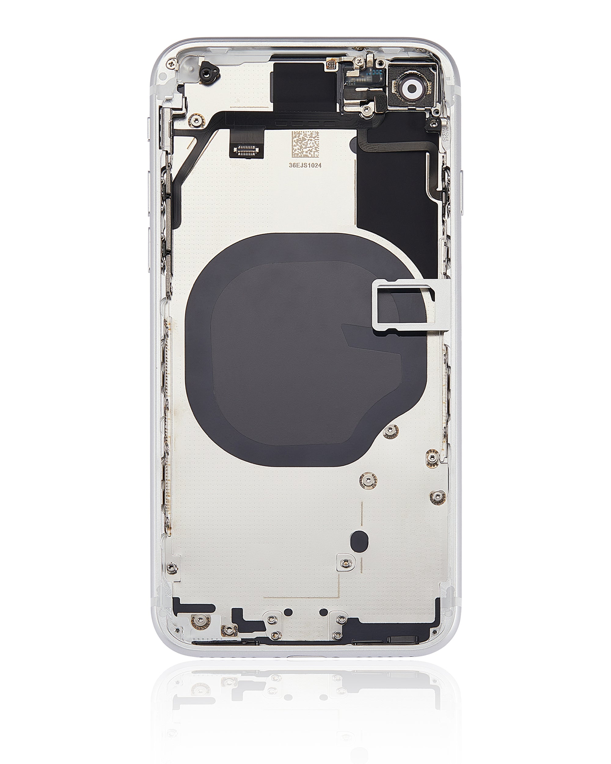 Back Cover/Frame with Pre-installed Small Components for iPhone SE (2020) (No Logo) (Aftermarket Plus) (White)