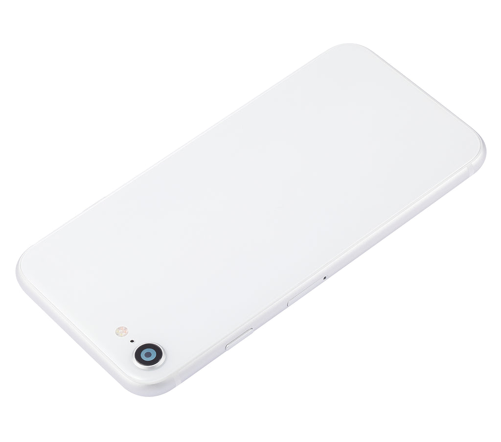 Back Cover/Frame with Pre-installed Small Components for iPhone SE (2020) (No Logo) (Aftermarket Plus) (White)