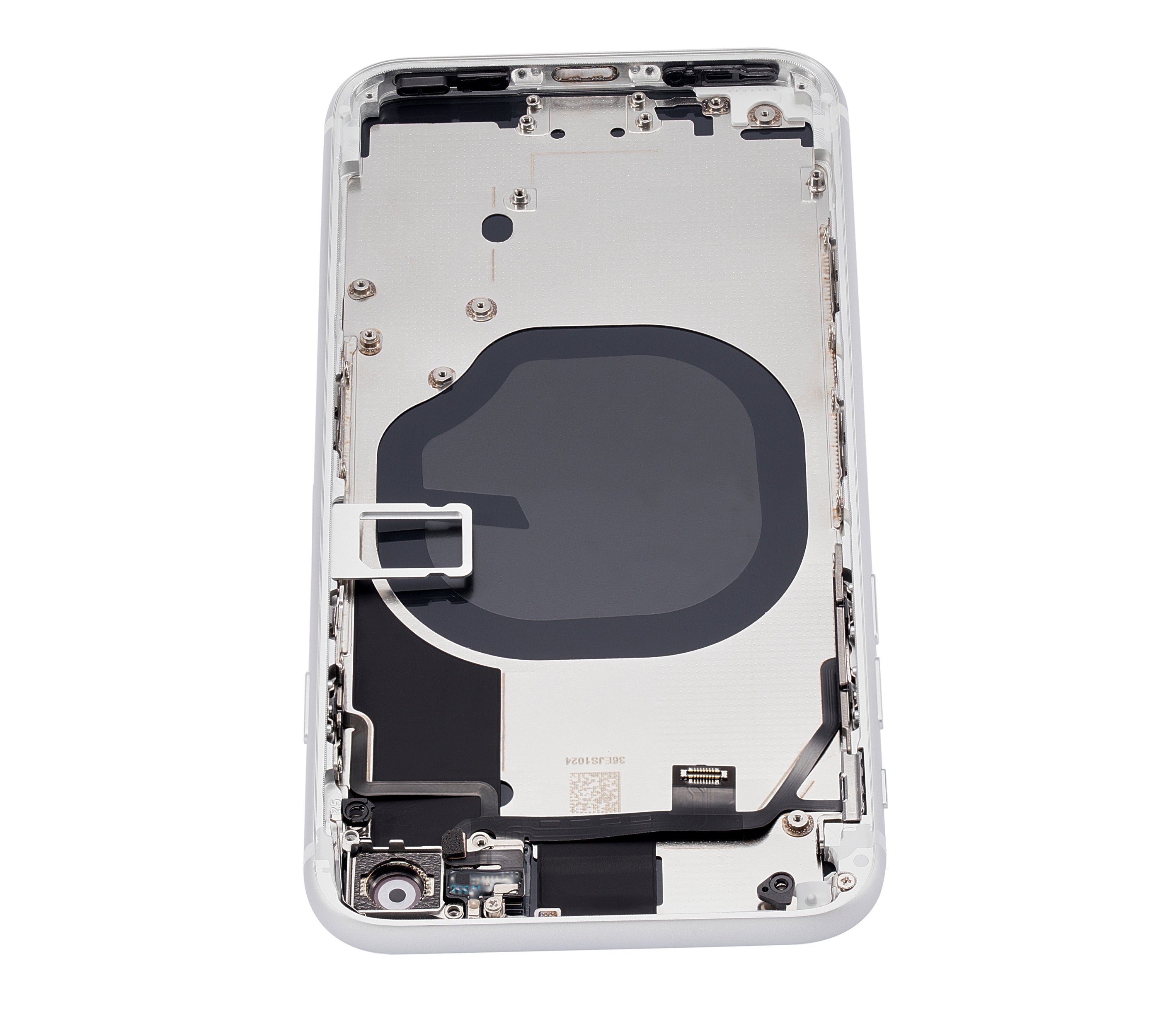 Back Cover/Frame with Pre-installed Small Components for iPhone SE (2020) (No Logo) (Aftermarket Plus) (White)