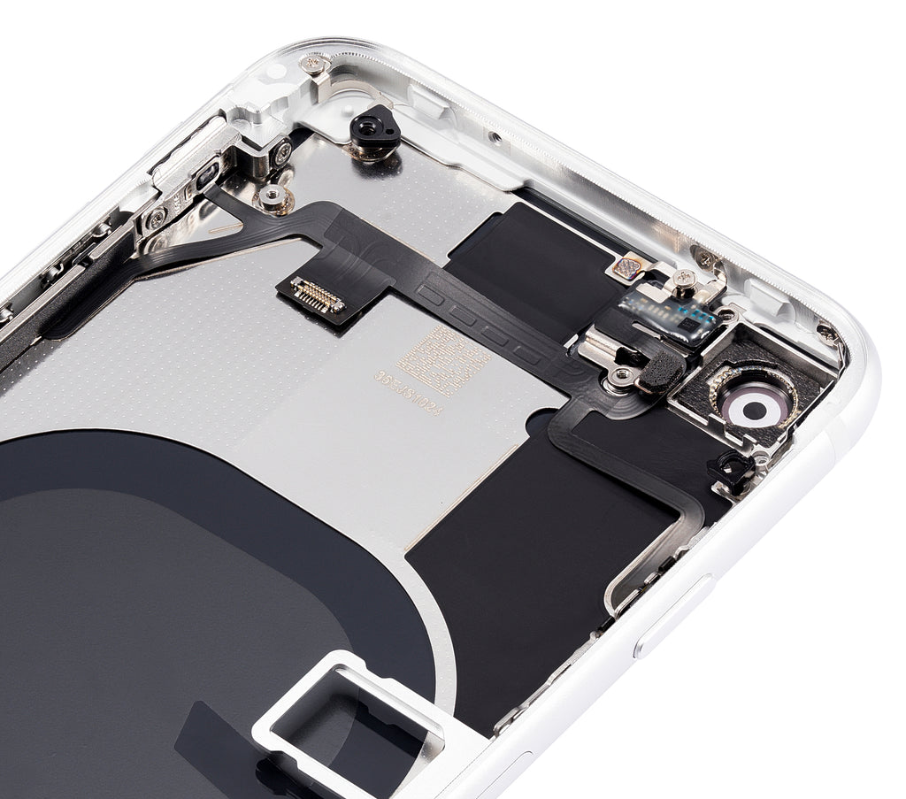 Back Cover/Frame with Pre-installed Small Components for iPhone SE (2020) (No Logo) (Aftermarket Plus) (White)