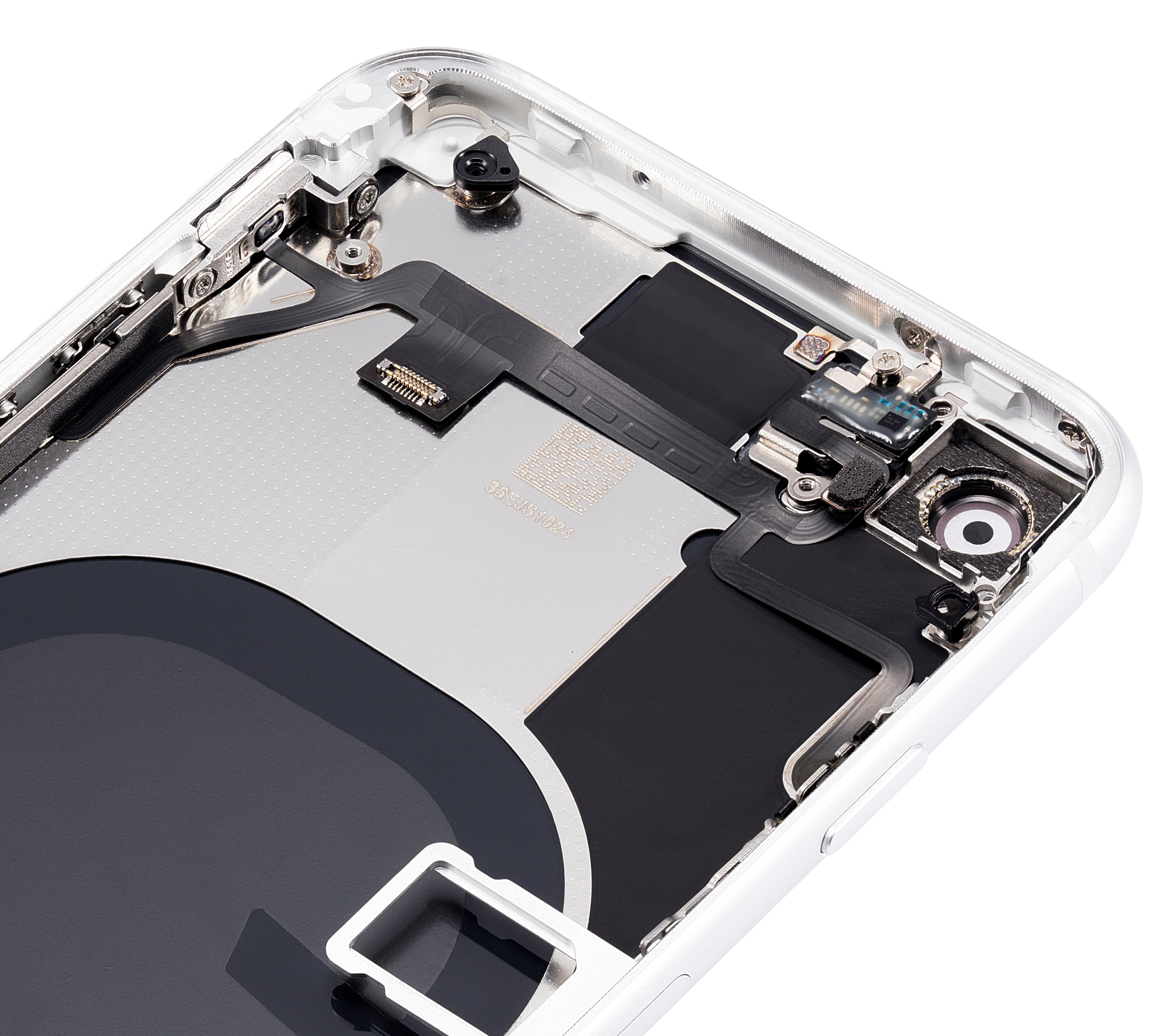 Back Cover/Frame with Pre-installed Small Components for iPhone SE (2020) (No Logo) (Aftermarket Plus) (White)