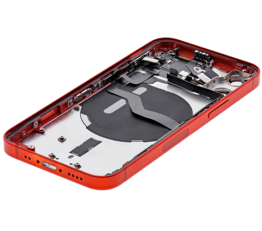 Original Apple-Ausbau C gebraucht – iPhone 12 Mini Backcover/Rahmen Rot