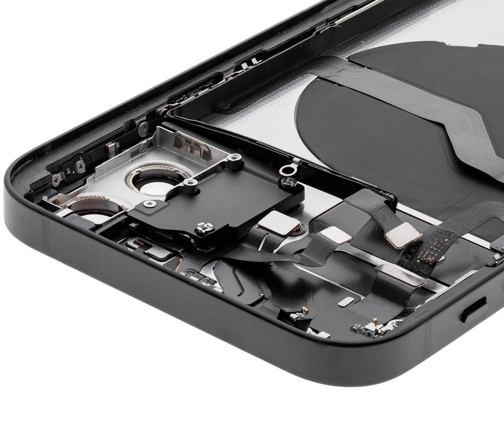 Original Apple-Ausbau A gebraucht – iPhone 12 Backcover/Rahmen Schwarz