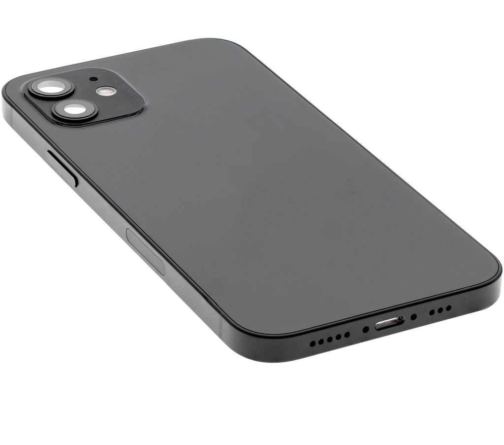 Original Apple-Ausbau A gebraucht – iPhone 12 Backcover/Rahmen Schwarz