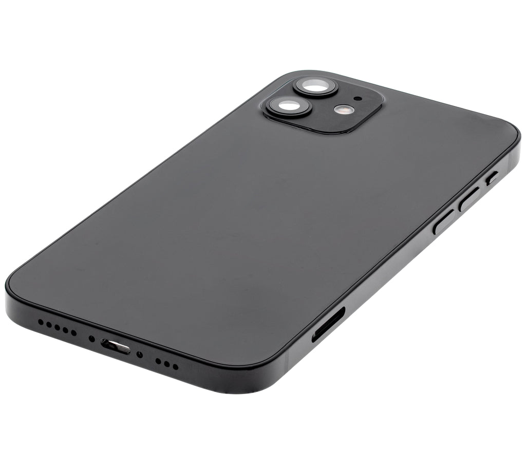 Original Apple-Ausbau A gebraucht – iPhone 12 Backcover/Rahmen Schwarz