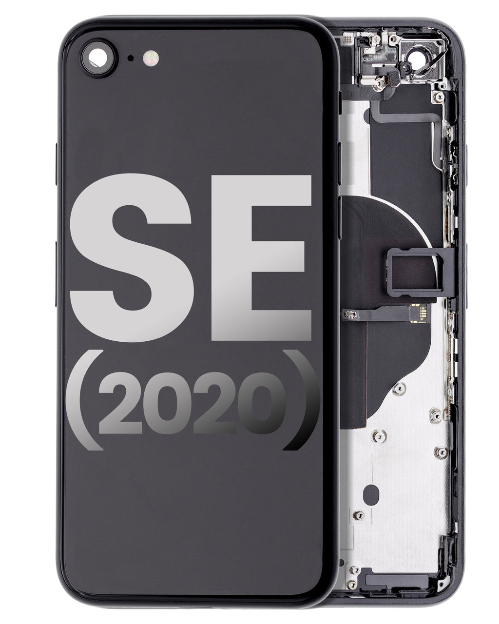 Gebrauchter Ausbau/Pull Qualität C – iPhone SE 2020 Backcover/Rahmen Schwarz