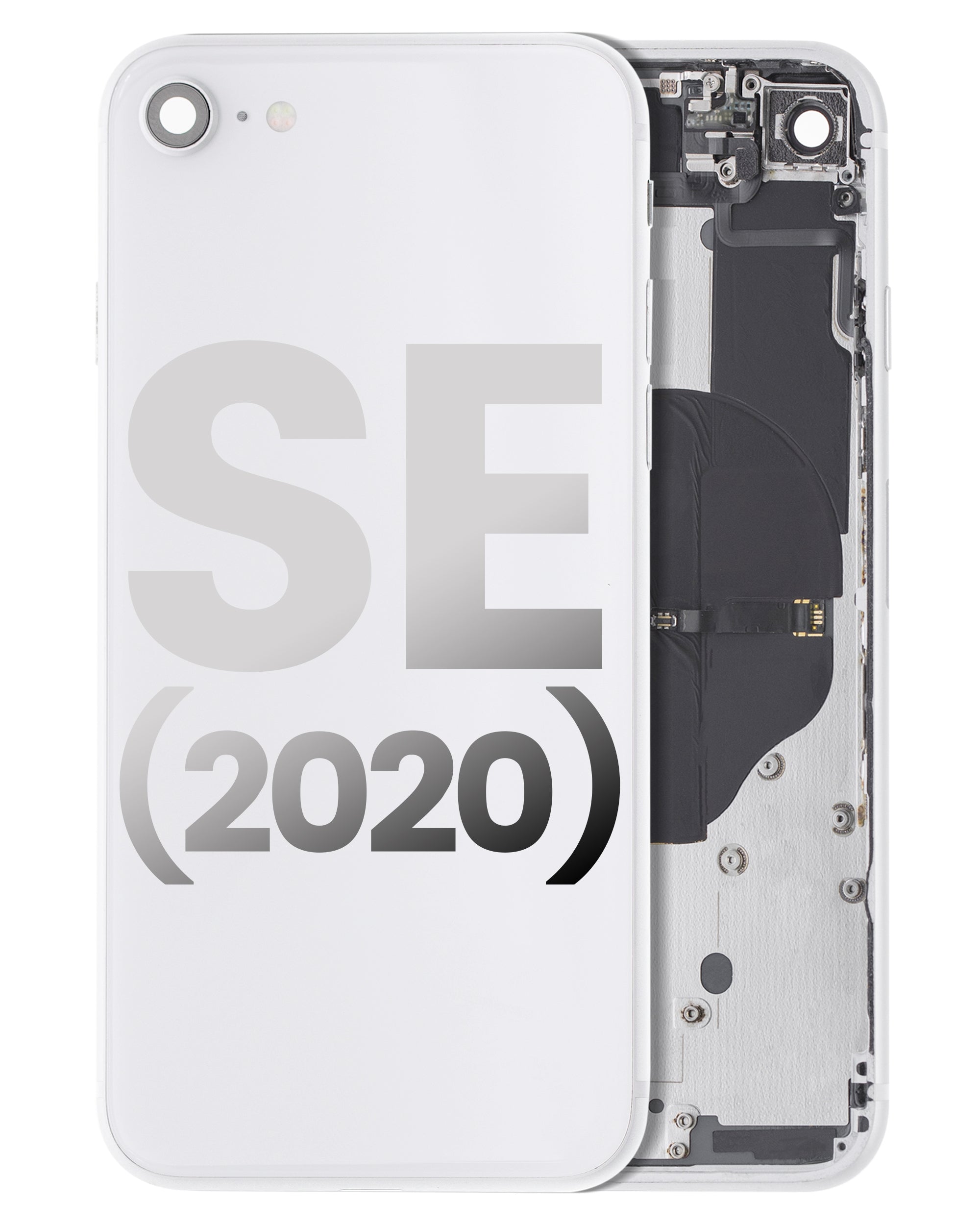 Gebrauchter Ausbau/Pull Qualität A – iPhone SE 2020 Backcover/Rahmen Weiß