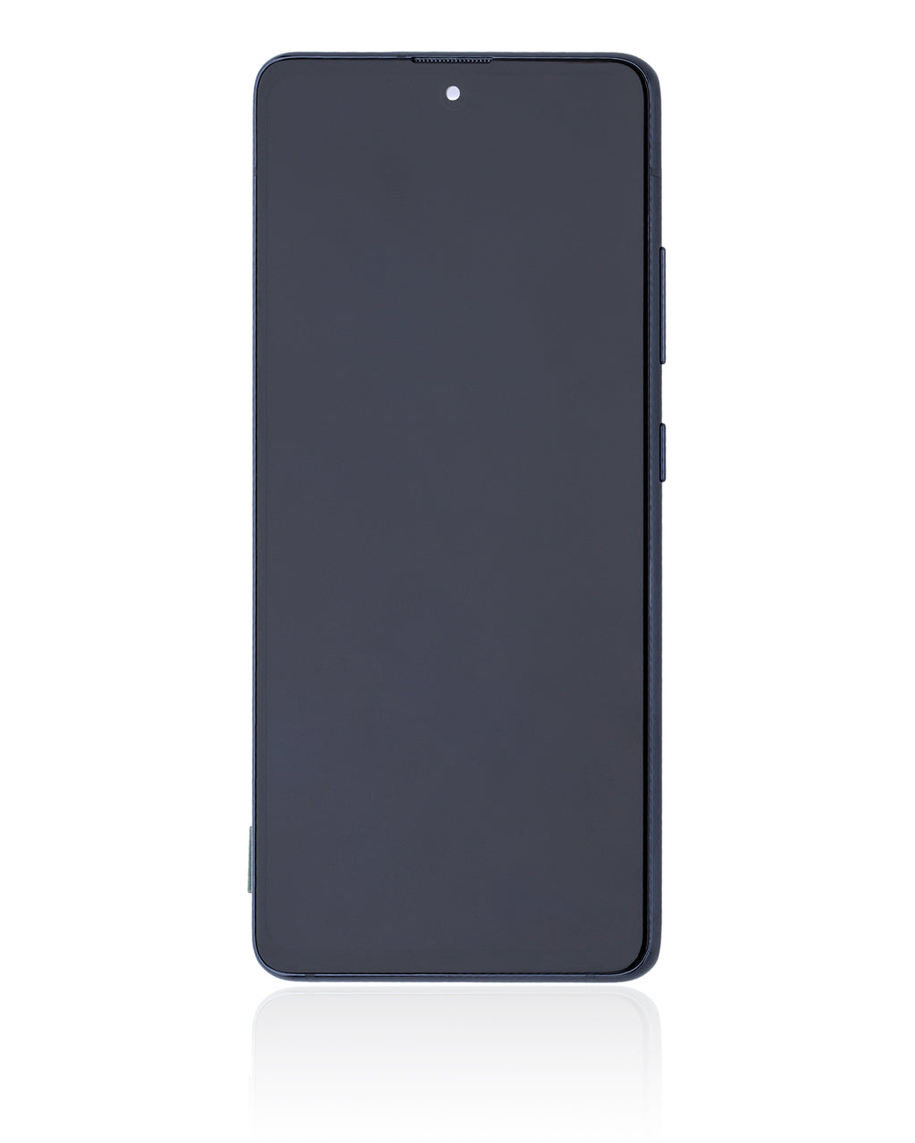 OLED-Display mit Rahmen für Samsung Galaxy A51 5G (A516 / 2020) (Non-Verizon 5G UW Frame) (6.46") (Aftermarket Plus) (Prism Cube Black)