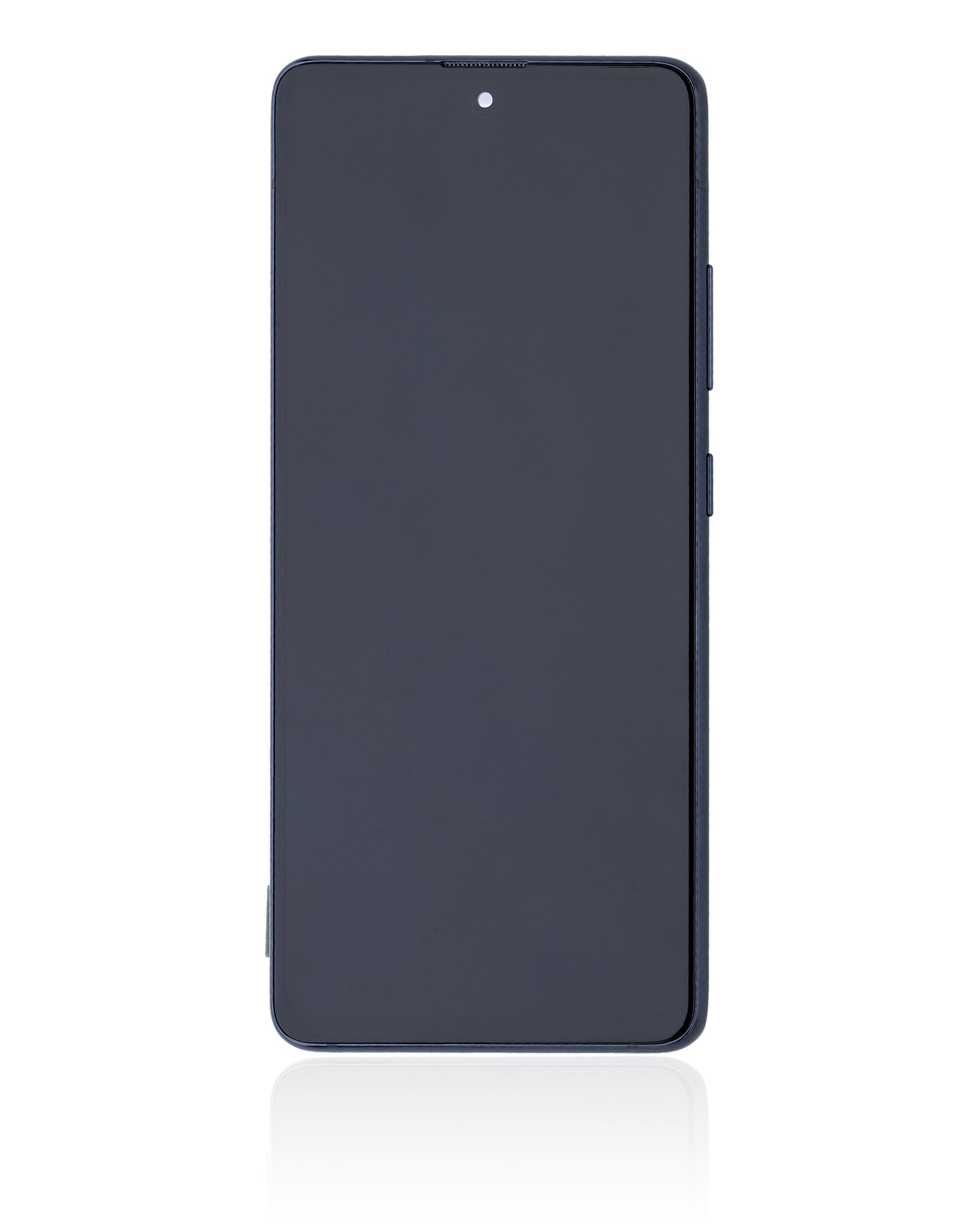 OLED-Display mit Rahmen für Samsung Galaxy A51 5G (A516 / 2020) (Non-Verizon 5G UW Frame) (6.46") (Aftermarket Plus) (Prism Cube Black)