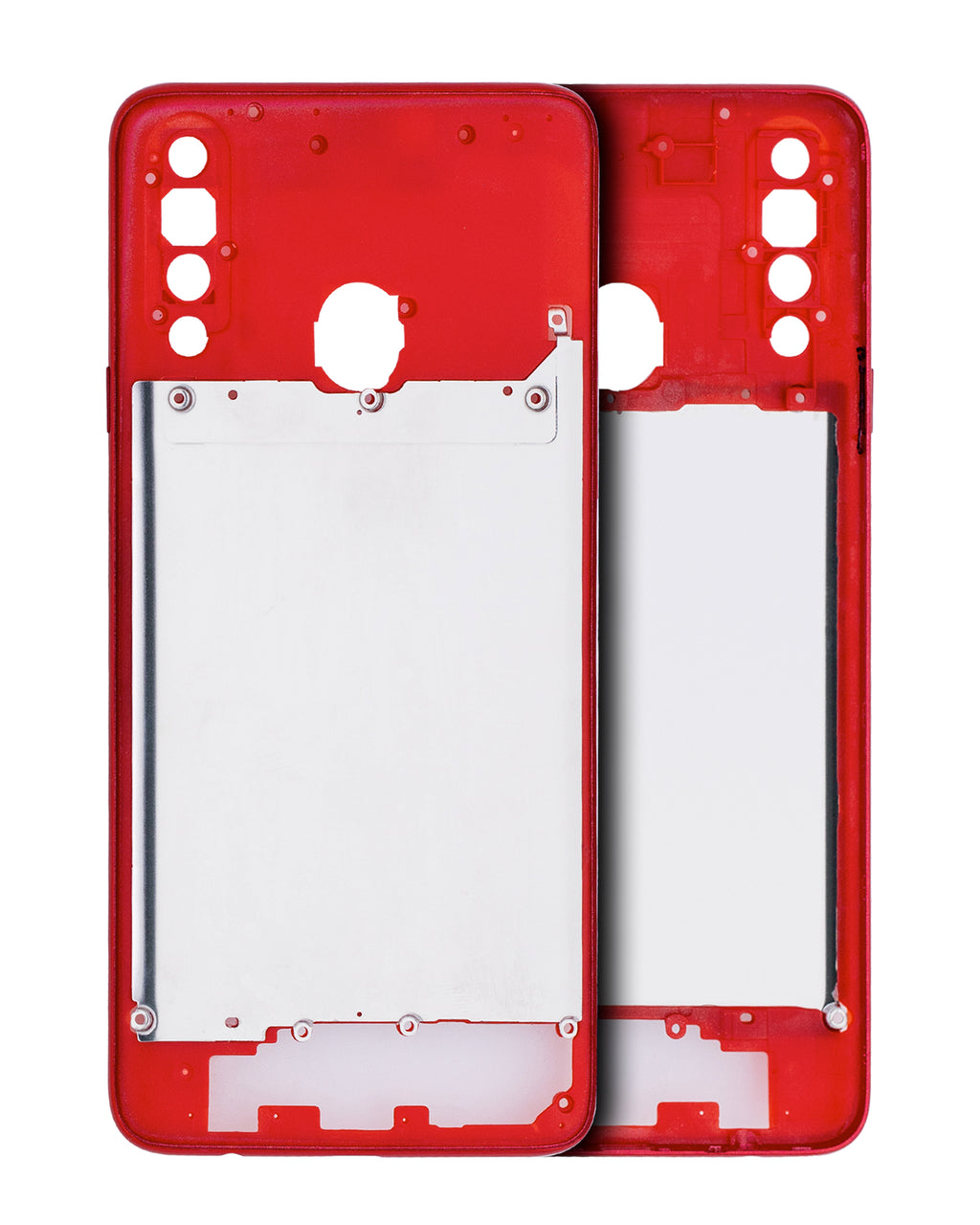 Midframe/Frame for Samsung Galaxy A20S (A207 / 2019) (Aftermarket Plus) (Red)