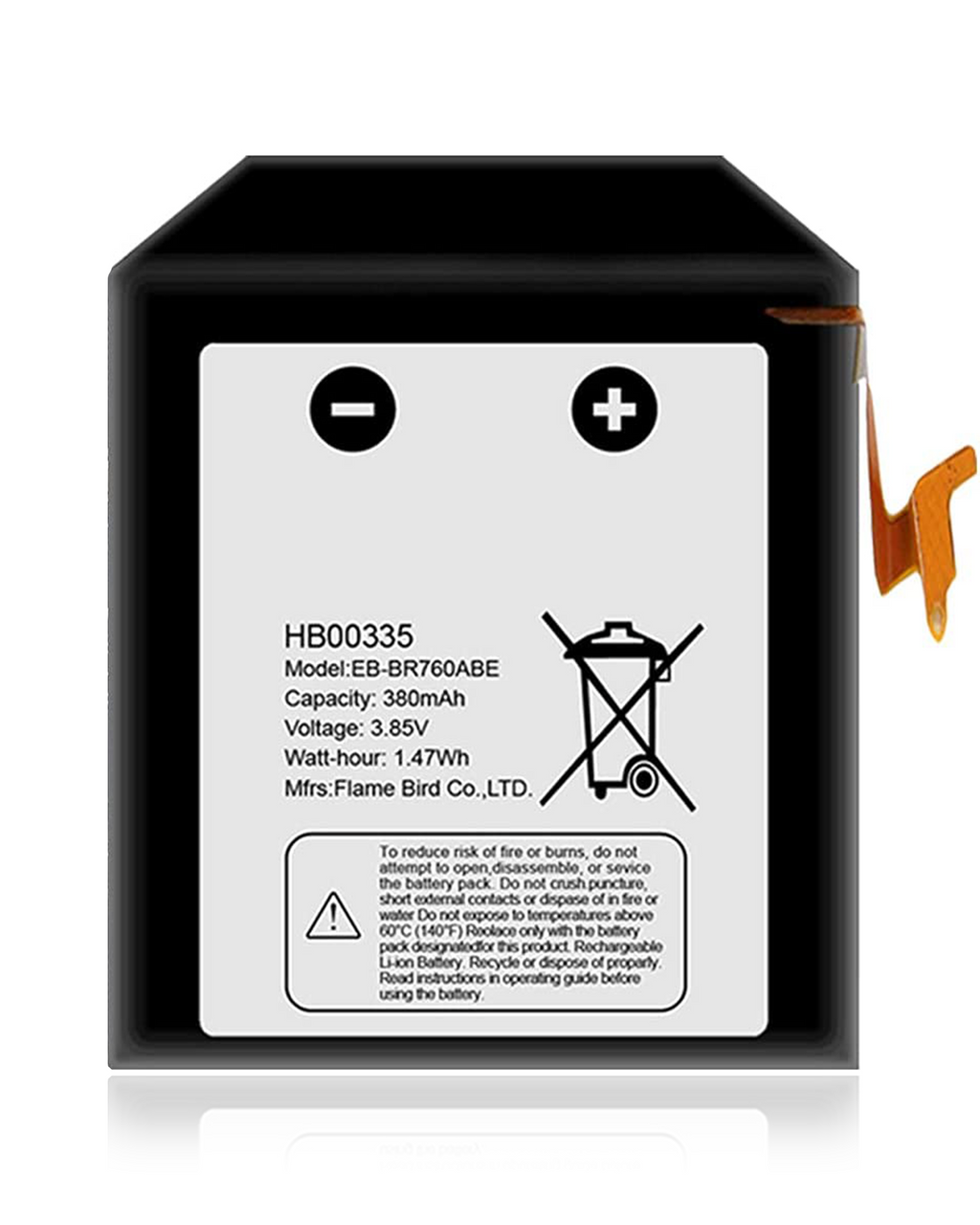 Replacement Battery for Samsung Gear S3 Classic / S3 Frontier (EB-BR760ABE)