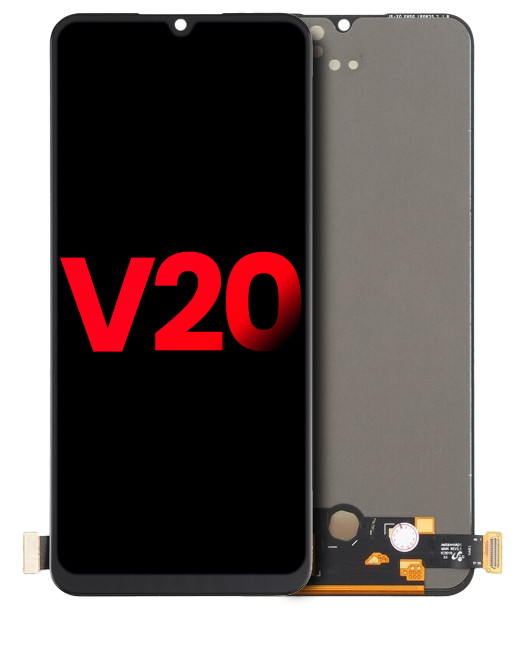 OLED-Display ohne Rahmen für Vivo V20 (Aftermarket Plus) (Alle Farben)