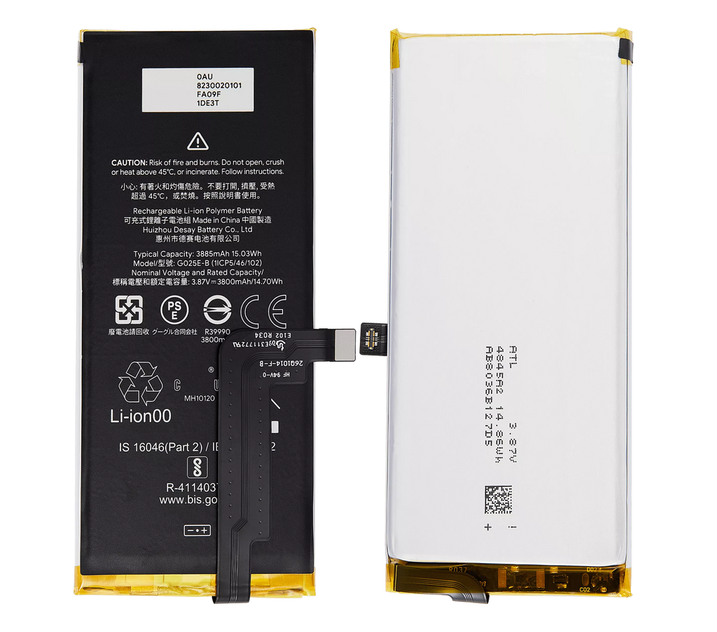 Replacement battery for Google Pixel 4A 5G (G025E-B)