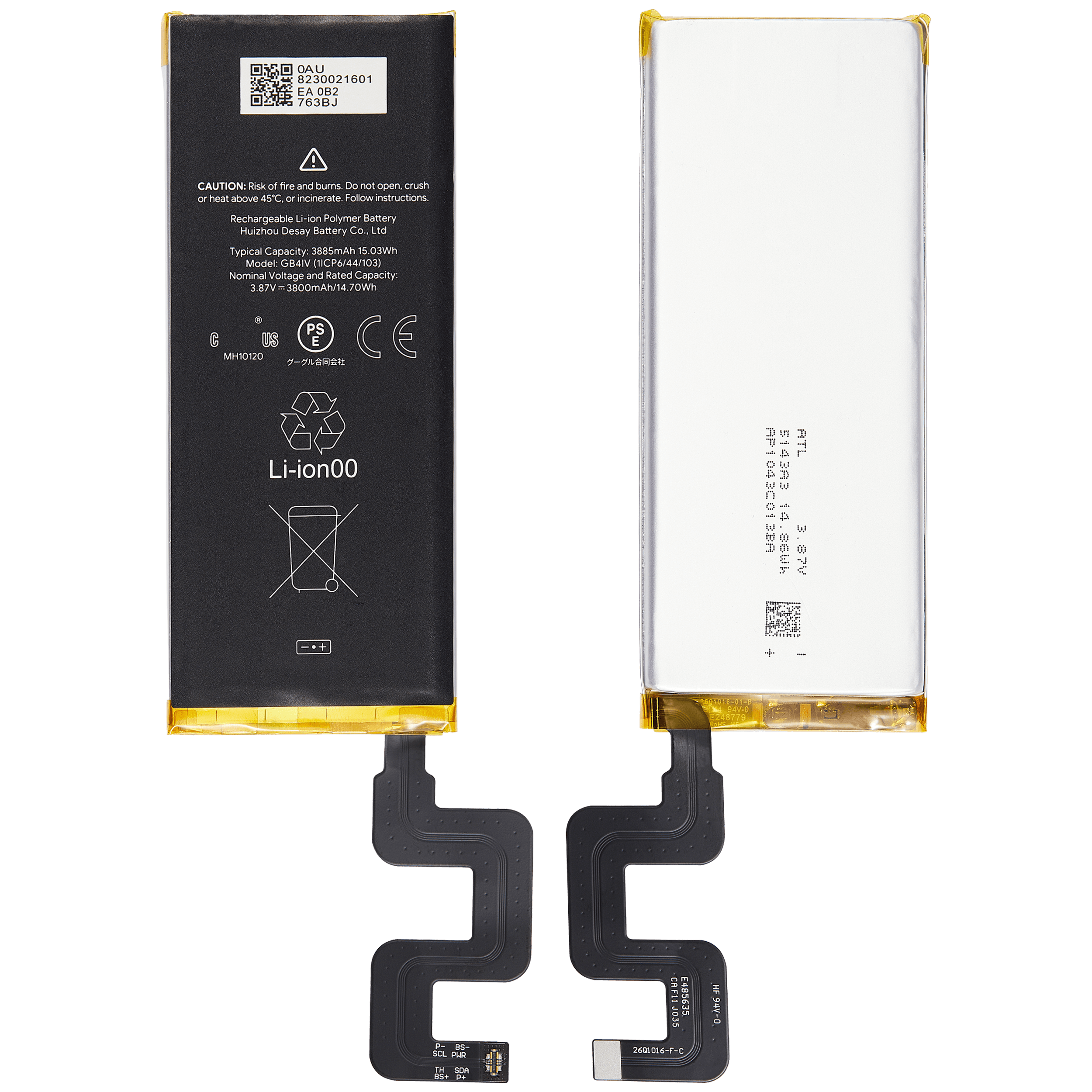 Ersatzakku für Google Pixel 4A 5G (Verizon 5G UW Only) (GB4IV)