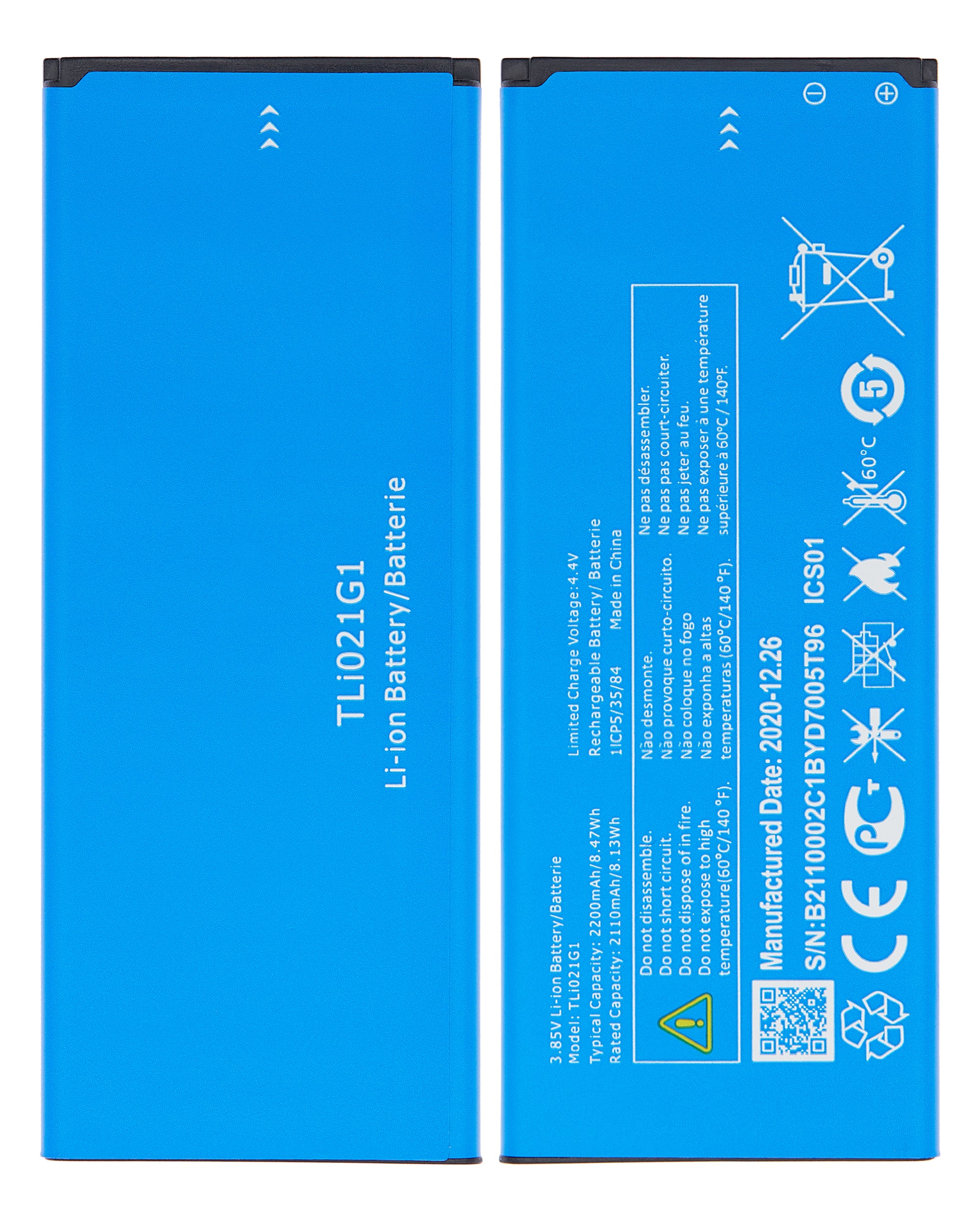 Ersatzbatterie für Alcatel Insight (5005R / 2019) / TCL A1 (A501DL) (Tli021g1)