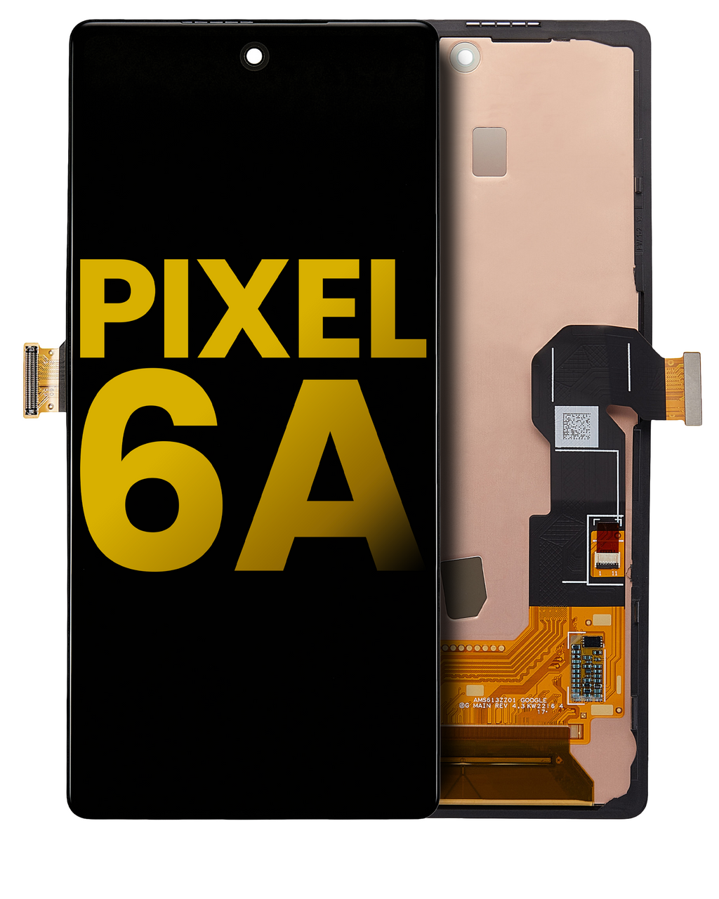 OLED Display with Frame (without Fingerprint Sensor) for Google Pixel 6A (Refurbished) (All Colors)