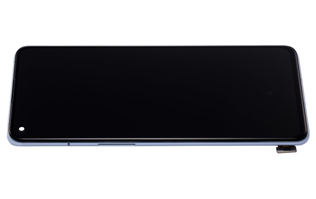 OLED-Display mit Rahmen für OnePlus 9RT 5G (Refurbished) (Nano Silver)