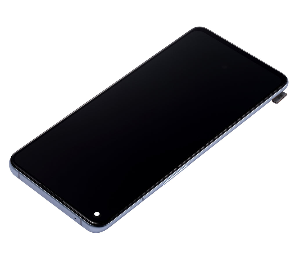 OLED-Display mit Rahmen für OnePlus 9RT 5G (Refurbished) (Nano Silver)