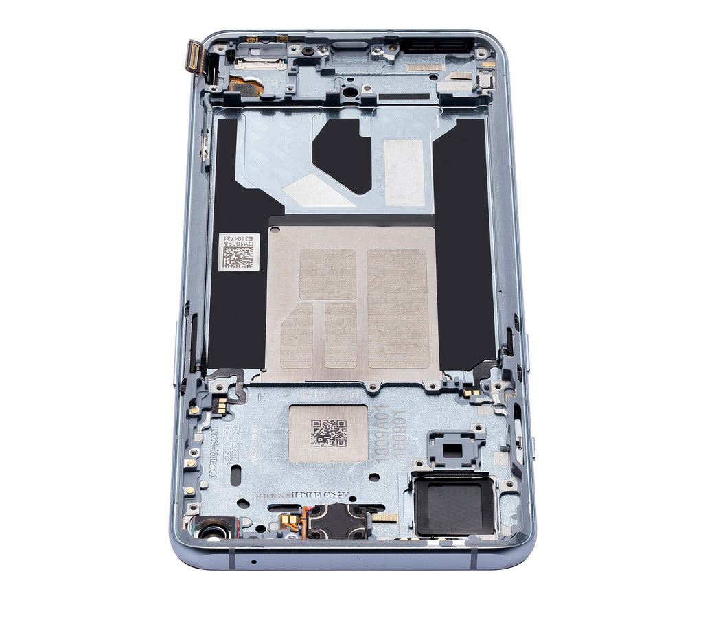 OLED-Display mit Rahmen für OnePlus 9RT 5G (Refurbished) (Nano Silver)