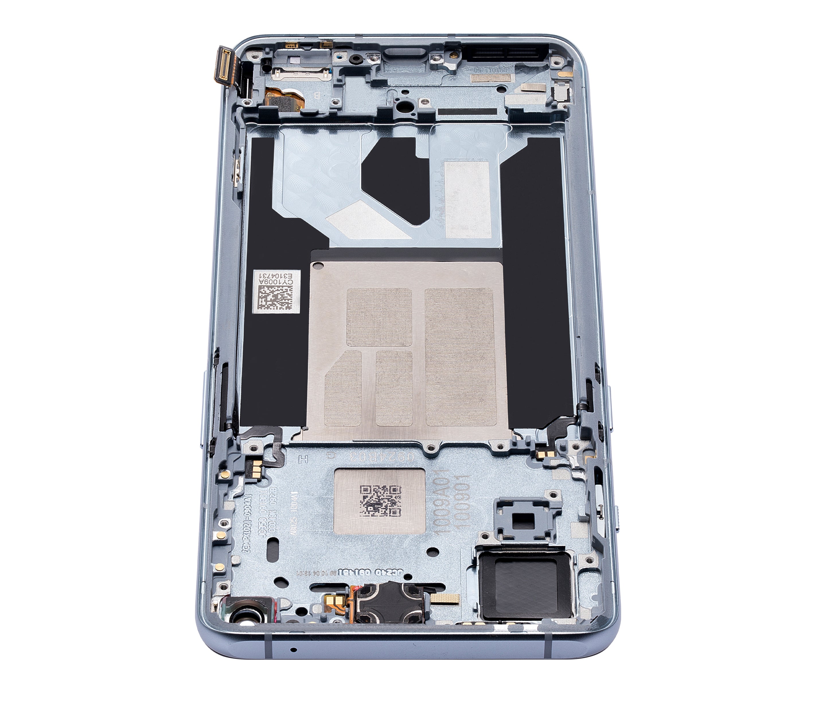 OLED-Display mit Rahmen für OnePlus 9RT 5G (Refurbished) (Nano Silver)