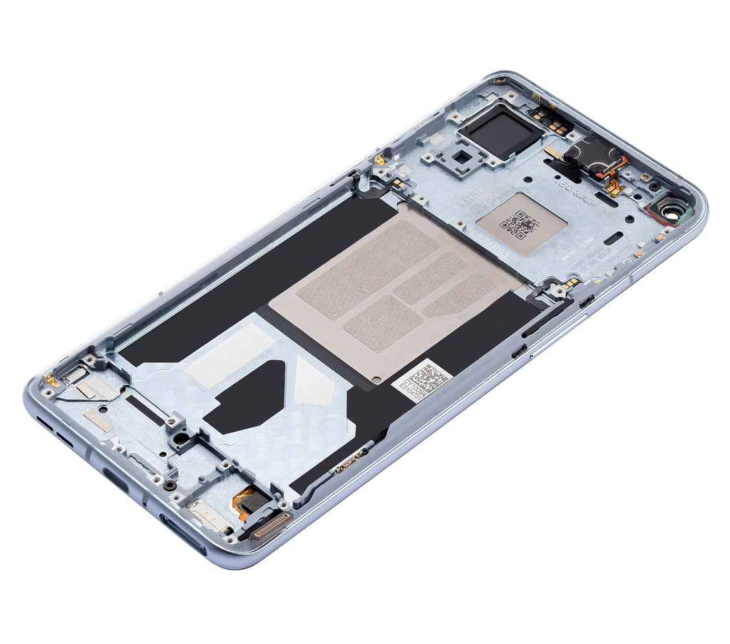 OLED-Display mit Rahmen für OnePlus 9RT 5G (Refurbished) (Nano Silver)