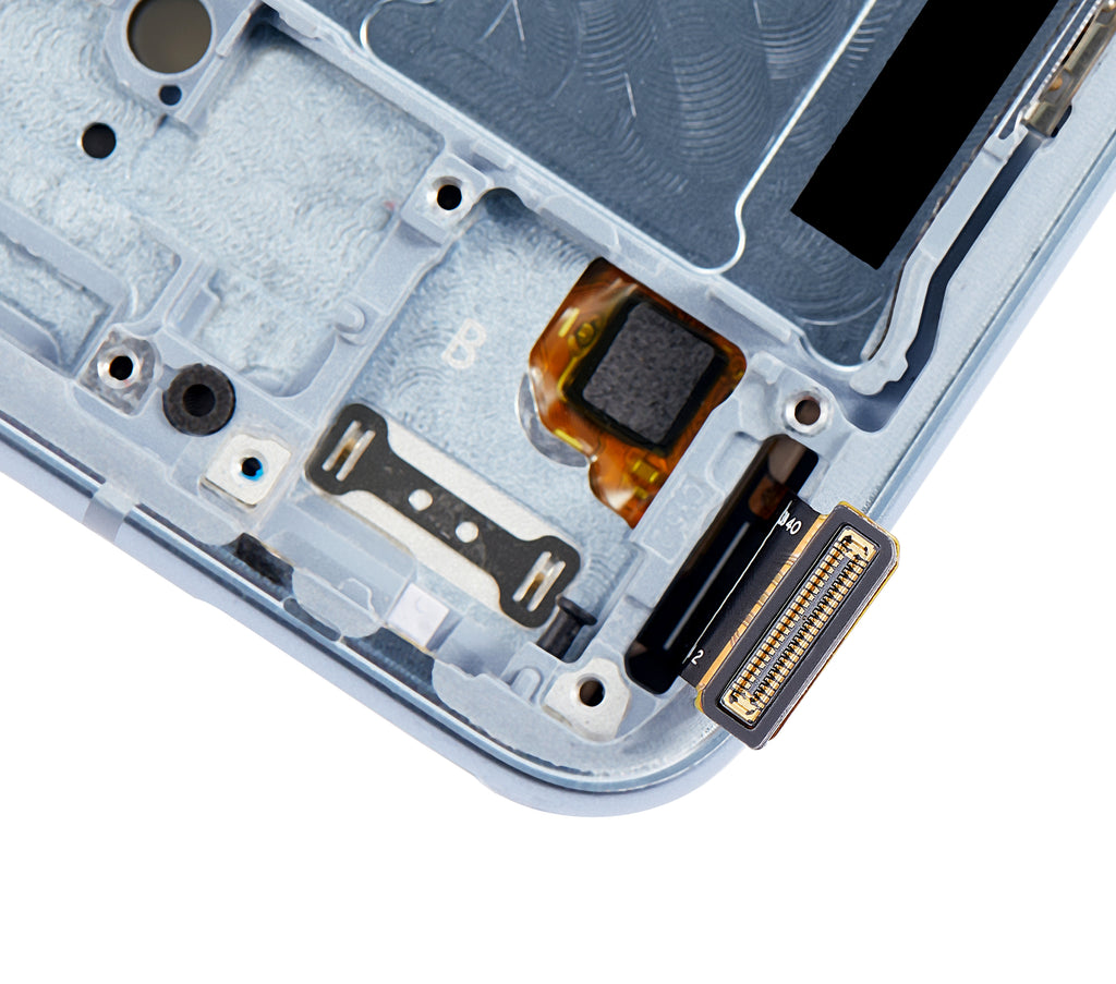 OLED-Display mit Rahmen für OnePlus 9RT 5G (Refurbished) (Nano Silver)