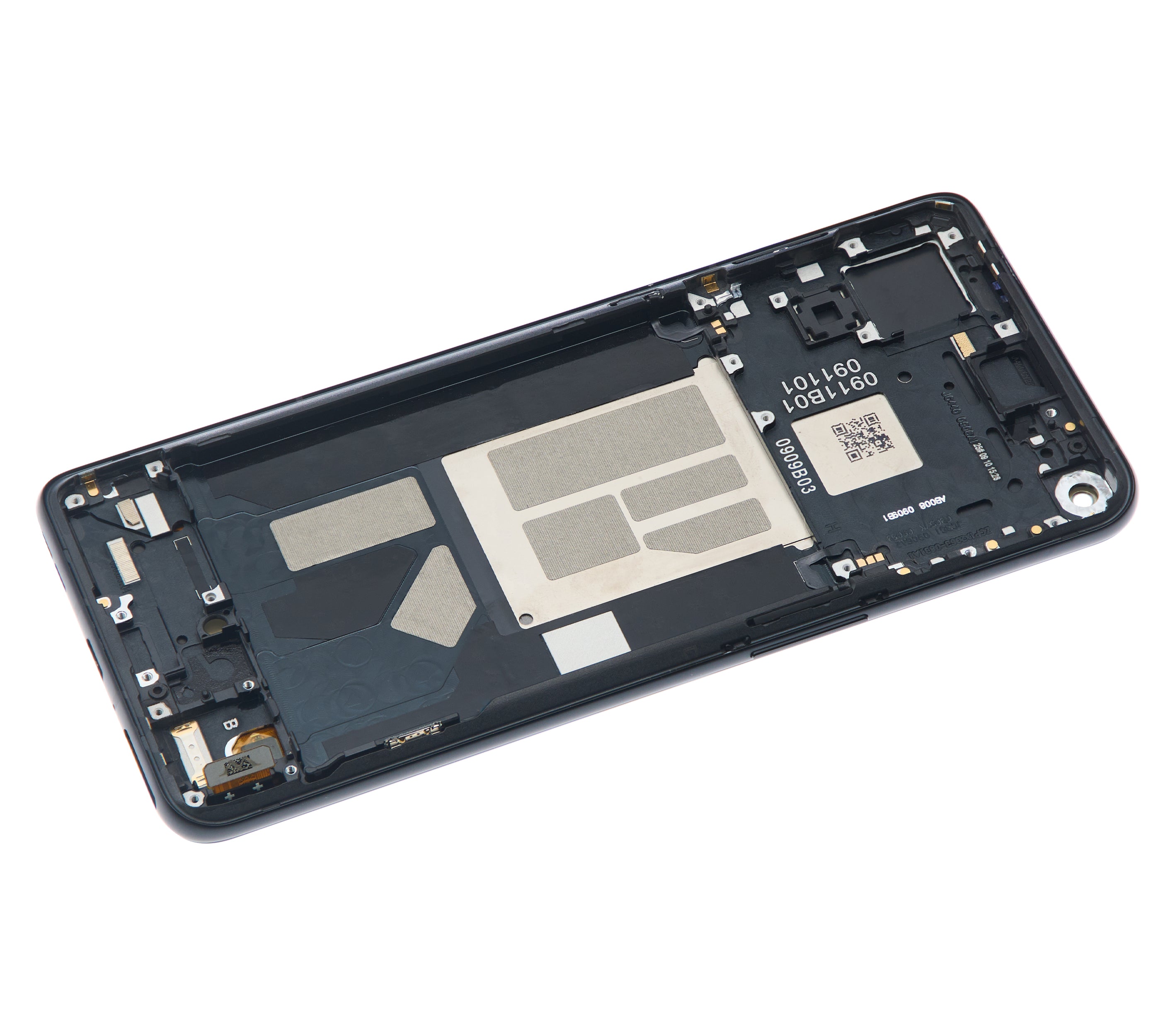 OLED-Display mit Rahmen für OnePlus 9RT 5G (Refurbished) (Hacker Black)