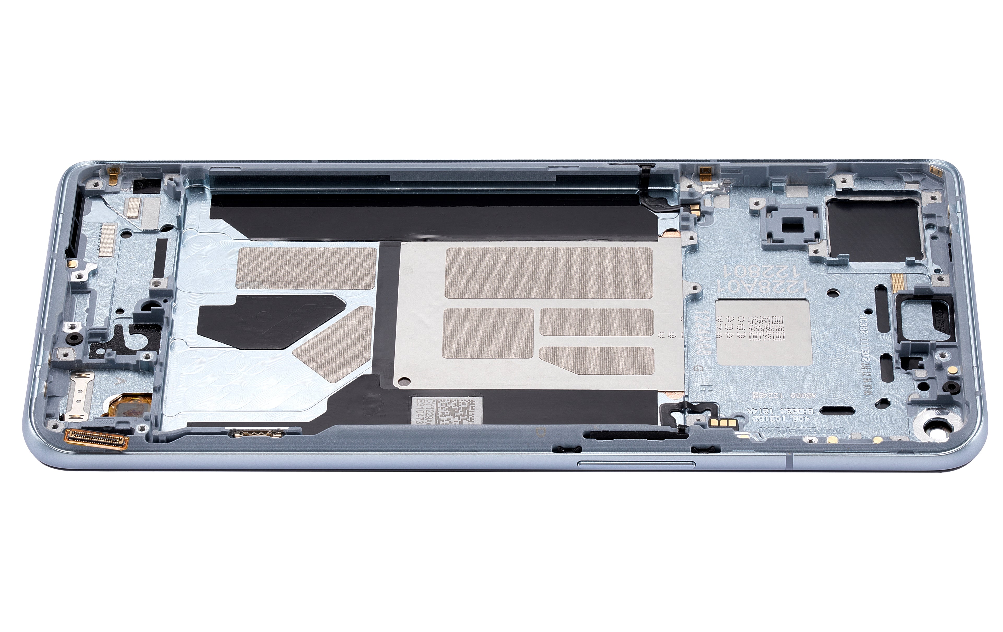 OLED-Display mit Rahmen für OnePlus 9RT 5G (Refurbished) (Blau)