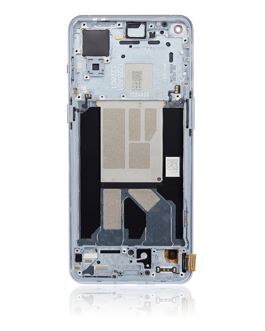 OLED-Display mit Rahmen für OnePlus 9RT 5G (Refurbished) (Blau)