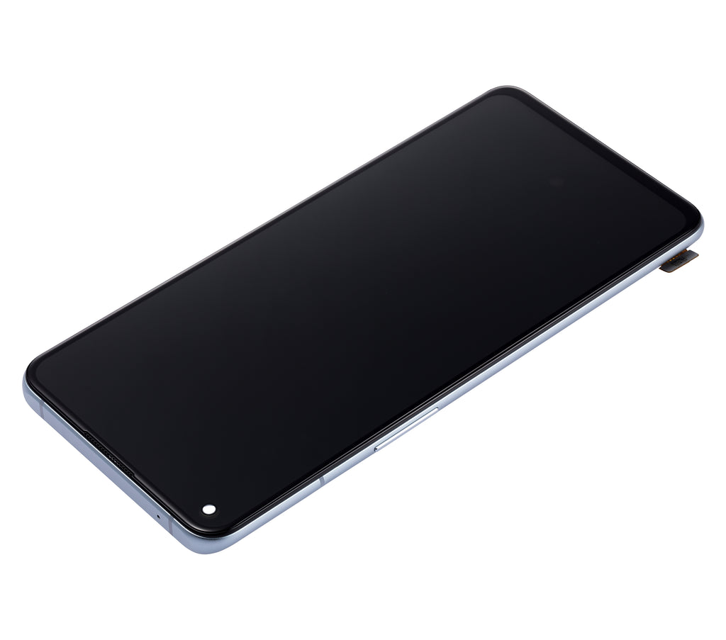 OLED-Display mit Rahmen für OnePlus 9RT 5G (Refurbished) (Blau)