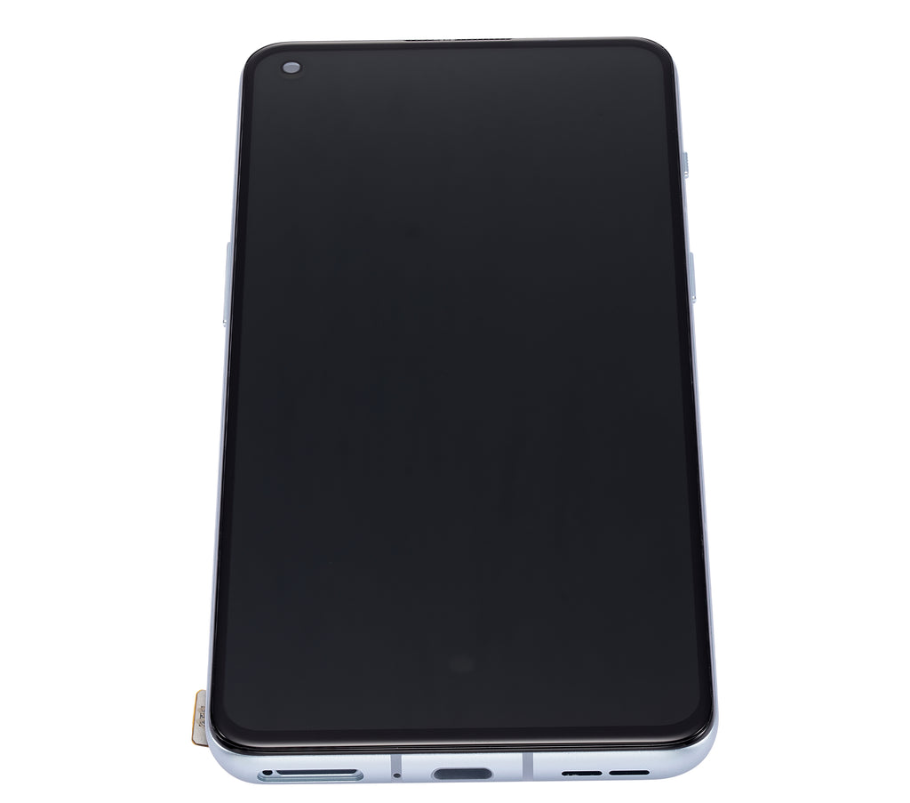 OLED-Display mit Rahmen für OnePlus 9RT 5G (Refurbished) (Blau)