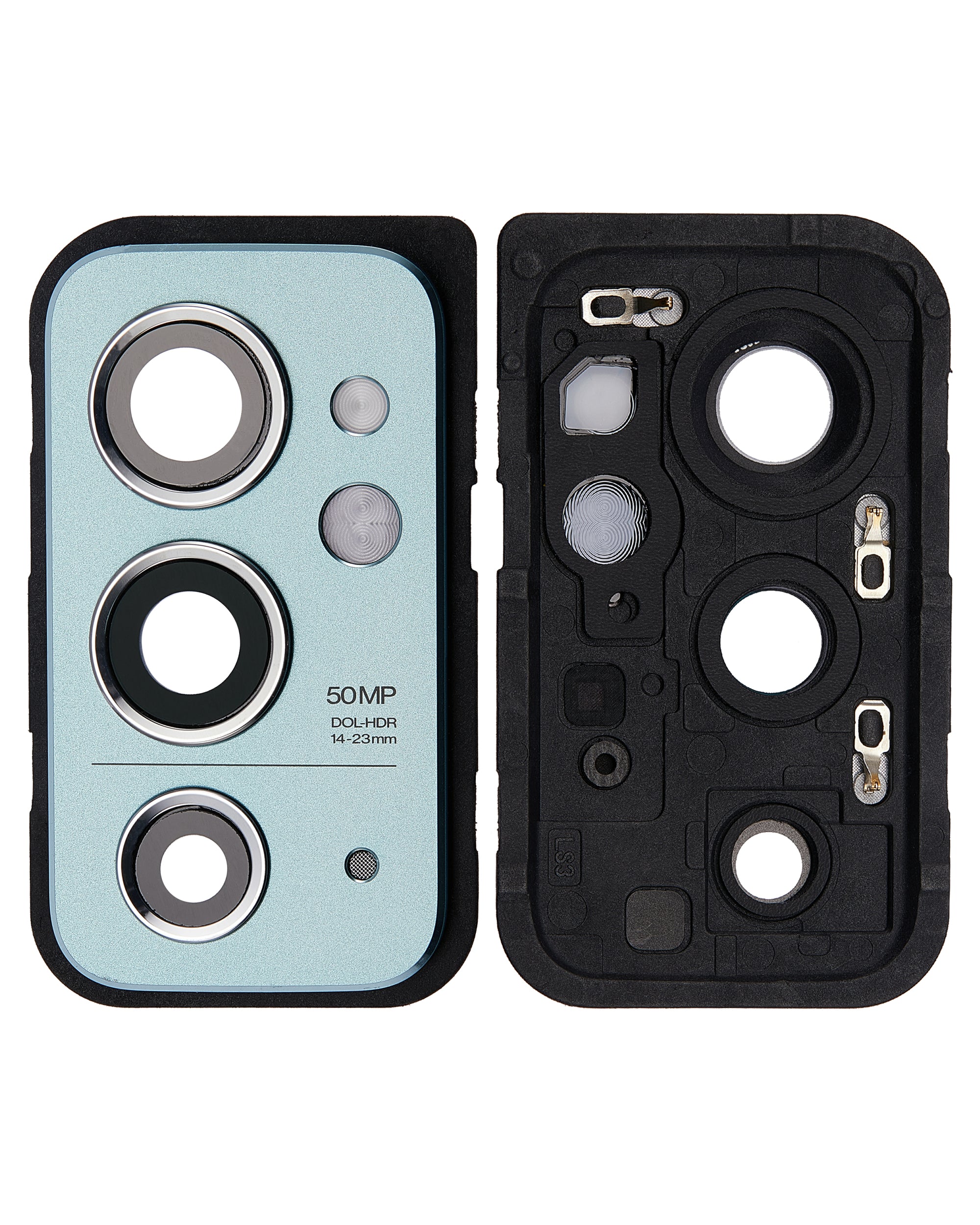 Rear Camera Lens with Cover and Frame for OnePlus 9RT 5G (Blue)