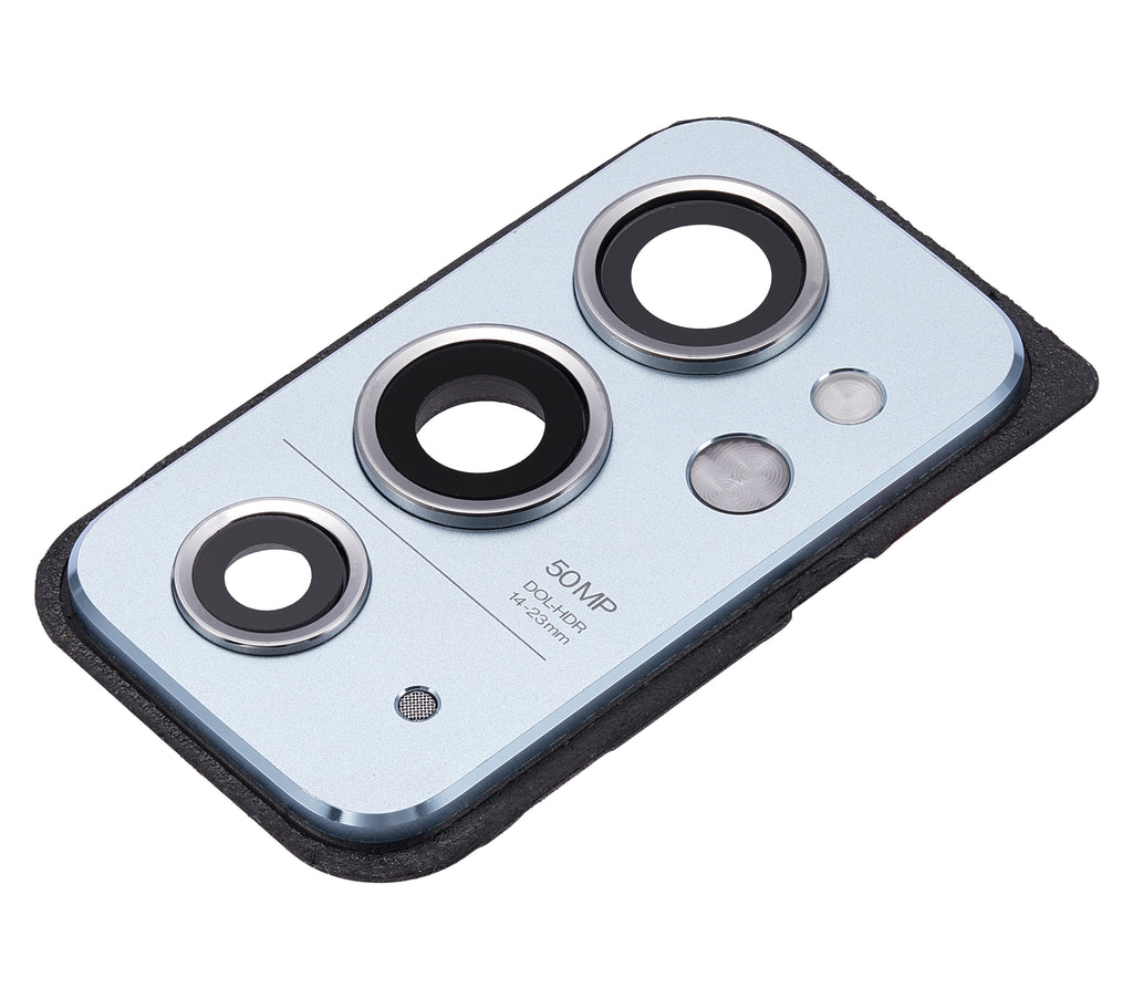 Kameralinse hinten mit Abdeckring für OnePlus 9RT 5G (Nano Silver)