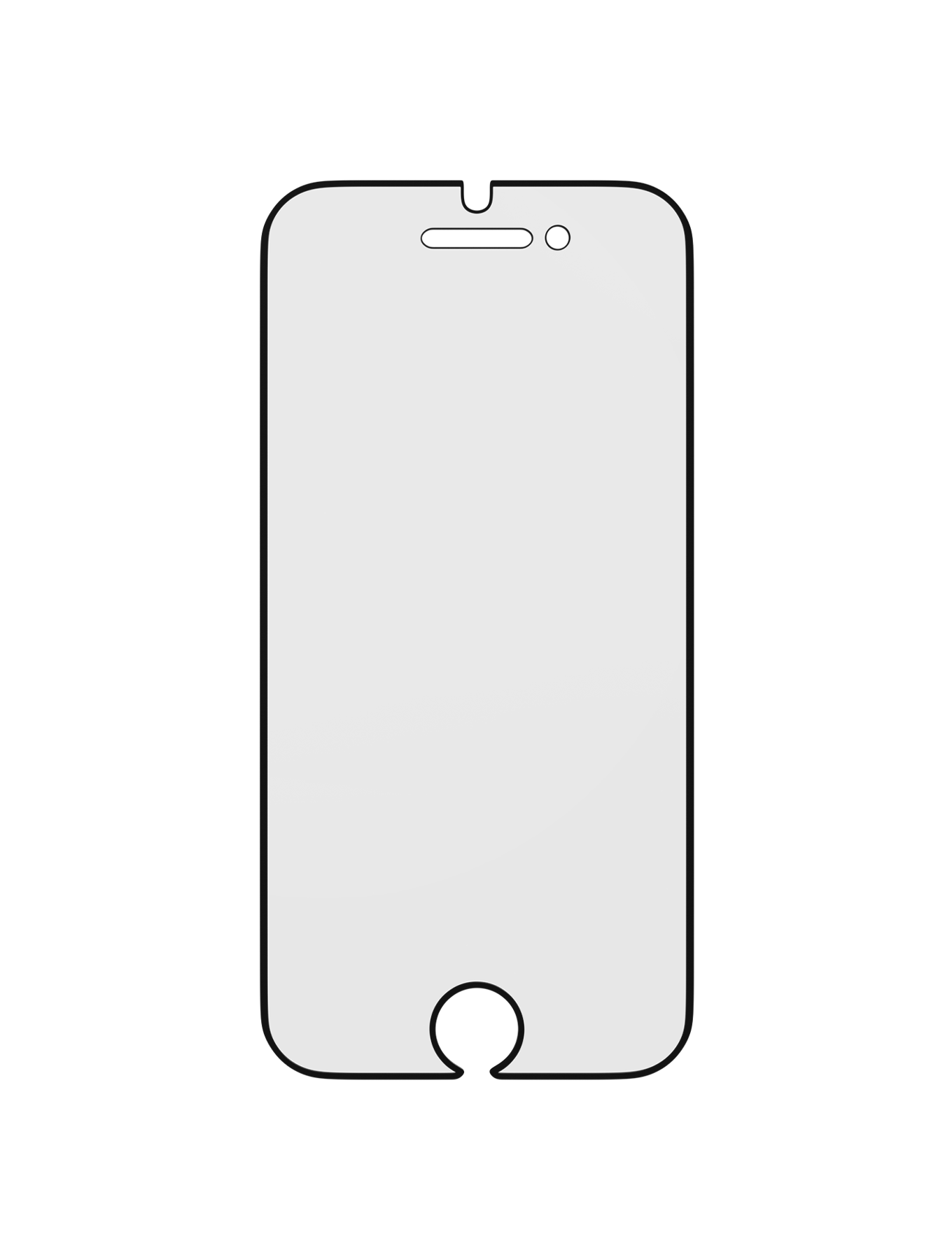 Casper Pro Silicone Tempered Glass for iPhone 6 / 6S / 7 / 8 (Retail Pack) (Clear)
