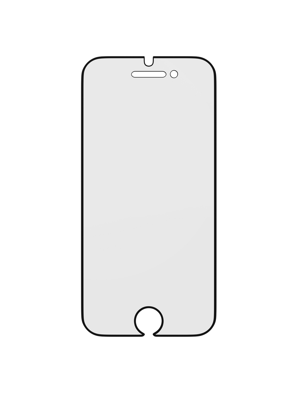 Casper Pro Silicone Tempered Glass for iPhone SE (2020) (Retail Pack) (Clear)