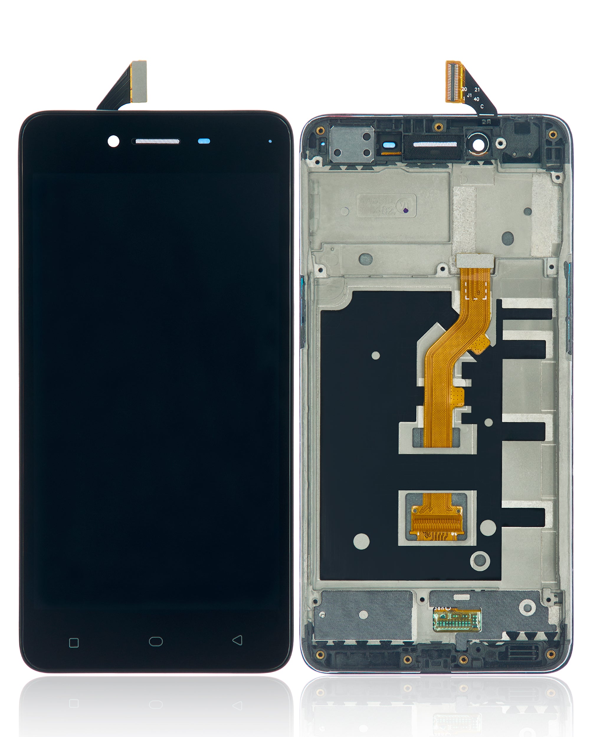 LCD Display with Frame for OPPO A37 (Refurbished) (Black)