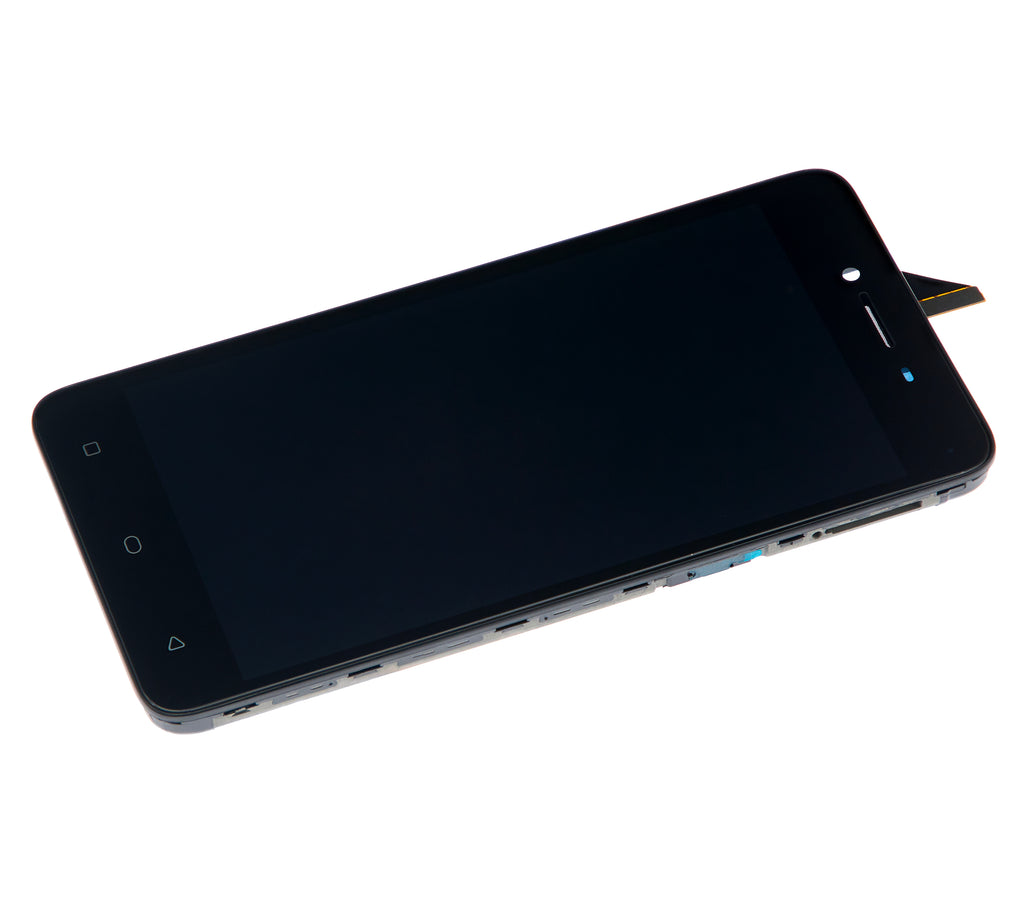 LCD-Display mit Rahmen für OPPO A37 (generalüberholt) (Schwarz)