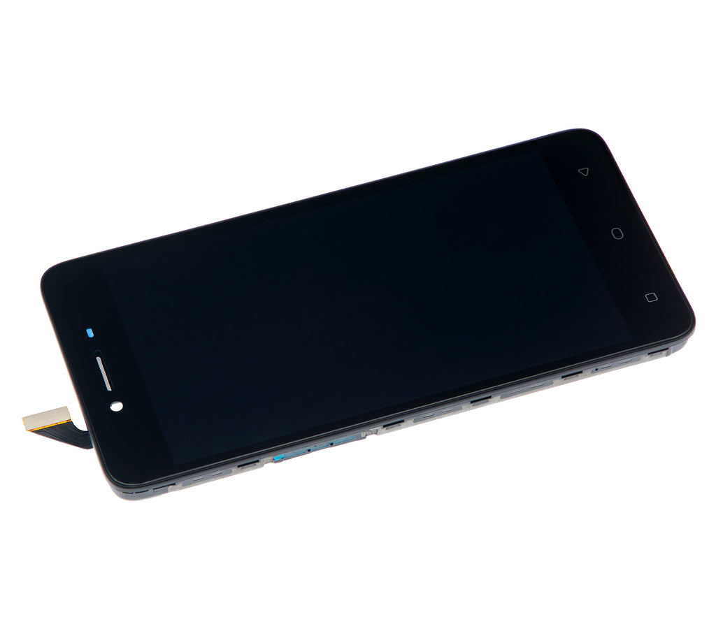 LCD-Display mit Rahmen für OPPO A37 (generalüberholt) (Schwarz)
