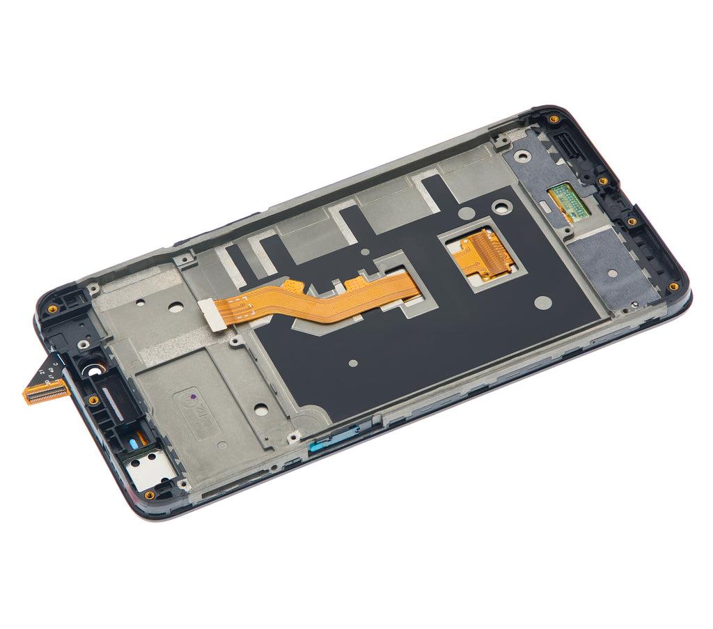 LCD-Display mit Rahmen für OPPO A37 (generalüberholt) (Schwarz)