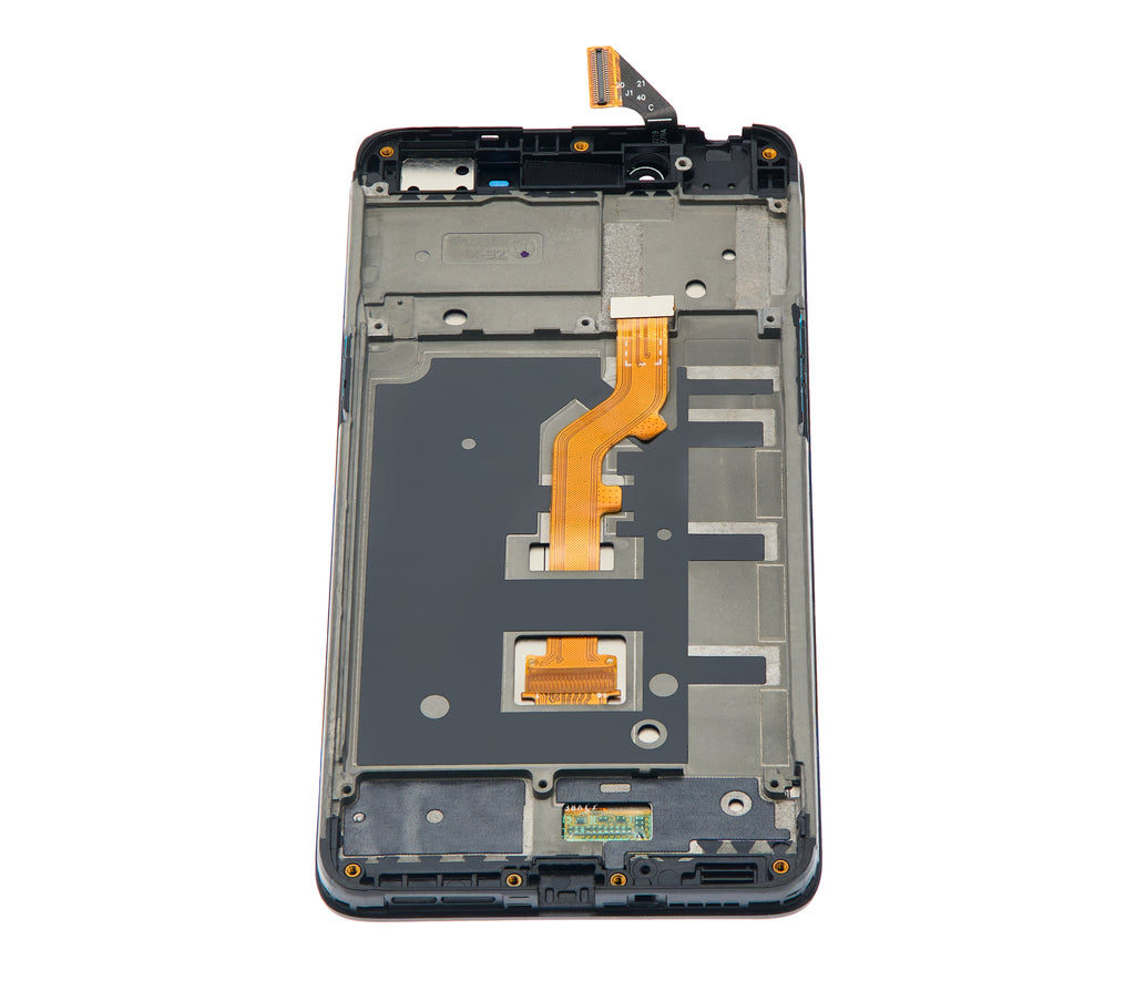 LCD-Display mit Rahmen für OPPO A37 (generalüberholt) (Schwarz)