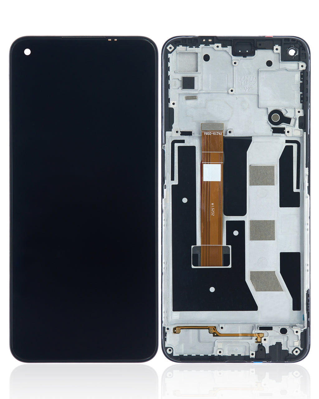 LCD-Display mit Rahmen für OPPO A53 5G (Refurbished) (Alle Farben)